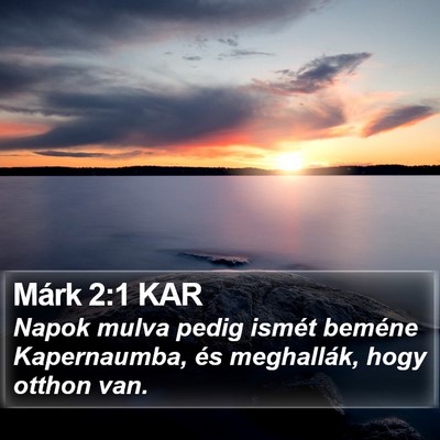 Márk 2:1 KAR Bible Verse Image
