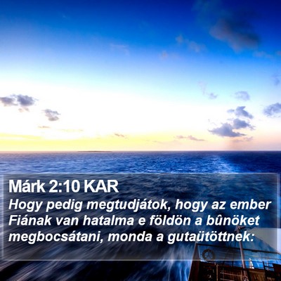 Márk 2:10 KAR Bible Verse Image