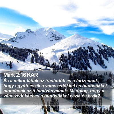Márk 2:16 KAR Bible Verse Image