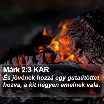 Márk 2:3 KAR Bible Verse Image