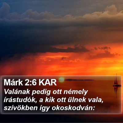 Márk 2:6 KAR Bible Verse Image