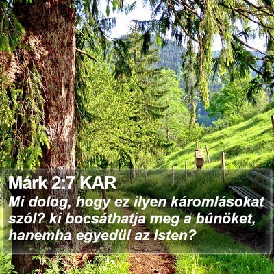Márk 2:7 KAR Bible Verse Image