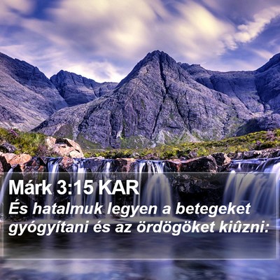 Márk 3:15 KAR Bible Verse Image
