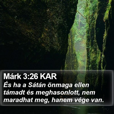Márk 3:26 KAR Bible Verse Image