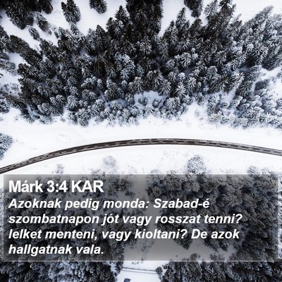 Márk 3:4 KAR Bible Verse Image