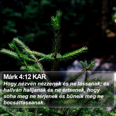 Márk 4:12 KAR Bible Verse Image