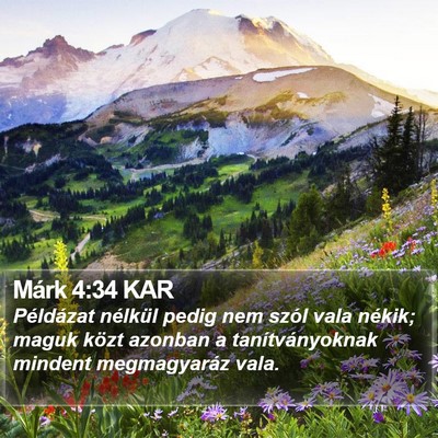 Márk 4:34 KAR Bible Verse Image