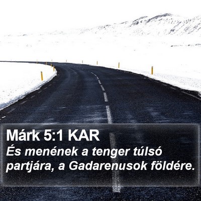 Márk 5:1 KAR Bible Verse Image