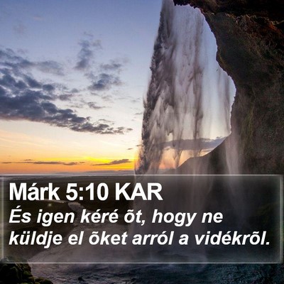 Márk 5:10 KAR Bible Verse Image
