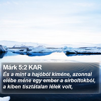 Márk 5:2 KAR Bible Verse Image