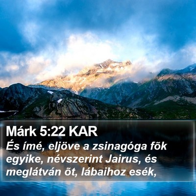 Márk 5:22 KAR Bible Verse Image