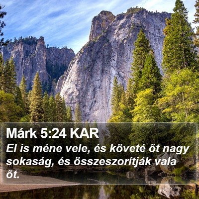 Márk 5:24 KAR Bible Verse Image