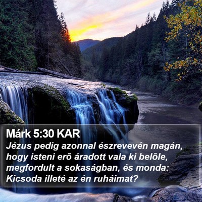Márk 5:30 KAR Bible Verse Image