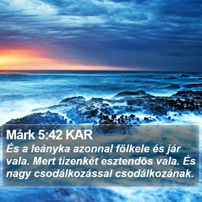 Márk 5:42 KAR Bible Verse Image