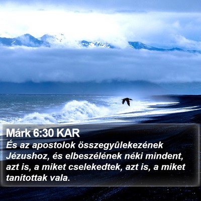 Márk 6:30 KAR Bible Verse Image