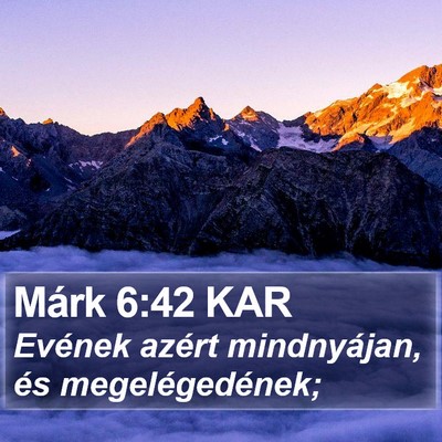 Márk 6:42 KAR Bible Verse Image