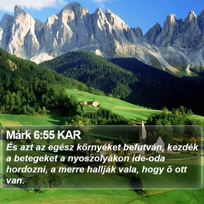 Márk 6:55 KAR Bible Verse Image