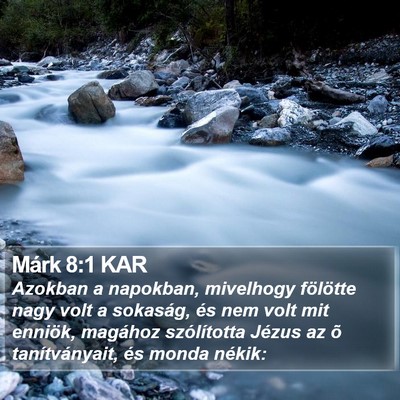 Márk 8:1 KAR Bible Verse Image