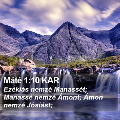 Máté 1:10 KAR Bible Verse Image