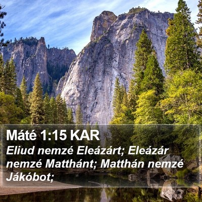 Máté 1:15 KAR Bible Verse Image