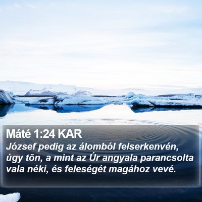 Máté 1:24 KAR Bible Verse Image