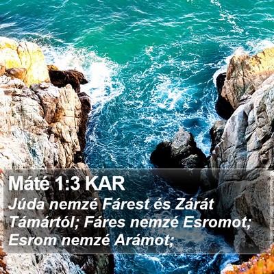 Máté 1:3 KAR Bible Verse Image