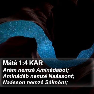 Máté 1:4 KAR Bible Verse Image