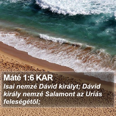 Máté 1:6 KAR Bible Verse Image