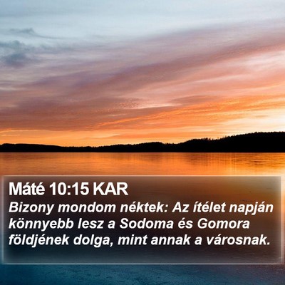 Máté 10:15 KAR Bible Verse Image