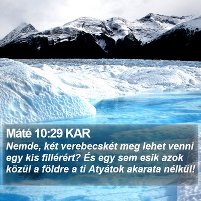 Máté 10:29 KAR Bible Verse Image