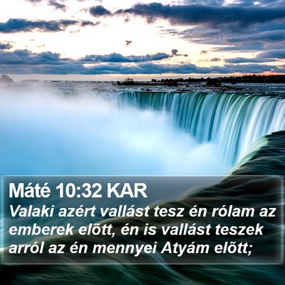 Máté 10:32 KAR Bible Verse Image