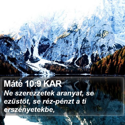 Máté 10:9 KAR Bible Verse Image