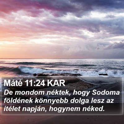 Máté 11:24 KAR Bible Verse Image
