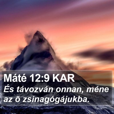 Máté 12:9 KAR Bible Verse Image