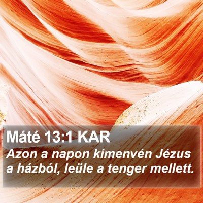 Máté 13:1 KAR Bible Verse Image
