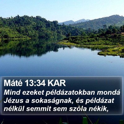 Máté 13:34 KAR Bible Verse Image