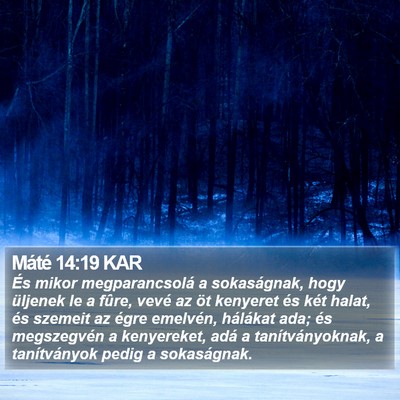 Máté 14:19 KAR Bible Verse Image