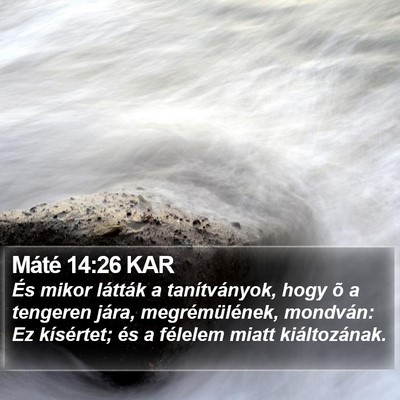 Máté 14:26 KAR Bible Verse Image