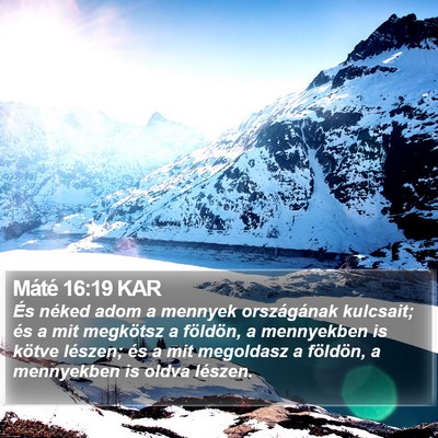 Máté 16:19 KAR Bible Verse Image