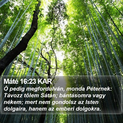 Máté 16:23 KAR Bible Verse Image