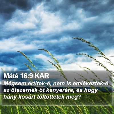 Máté 16:9 KAR Bible Verse Image