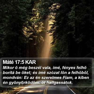 Máté 17:5 KAR Bible Verse Image