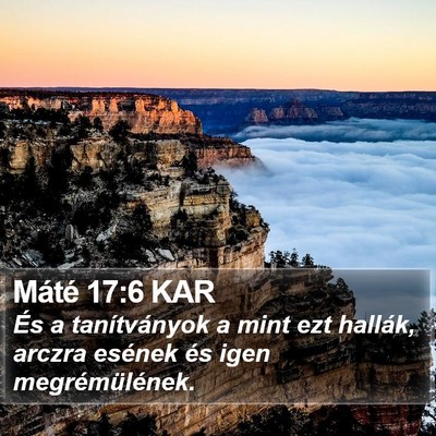 Máté 17:6 KAR Bible Verse Image