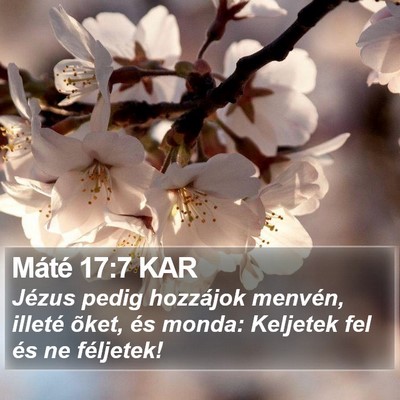 Máté 17:7 KAR Bible Verse Image