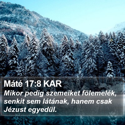 Máté 17:8 KAR Bible Verse Image
