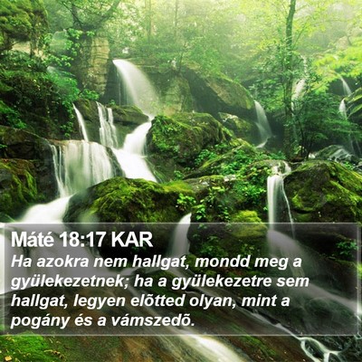 Máté 18:17 KAR Bible Verse Image