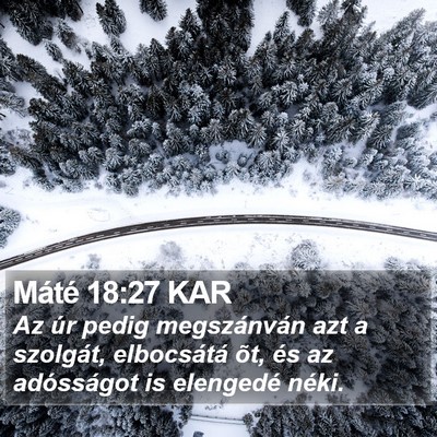 Máté 18:27 KAR Bible Verse Image