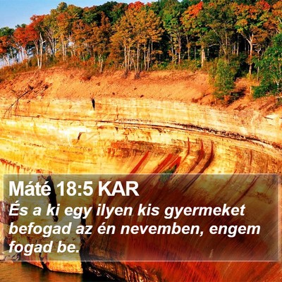 Máté 18:5 KAR Bible Verse Image