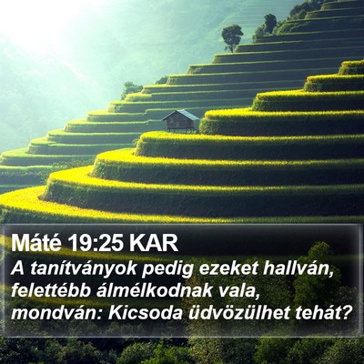 Máté 19:25 KAR Bible Verse Image