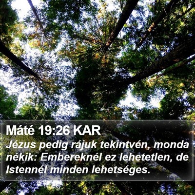 Máté 19:26 KAR Bible Verse Image